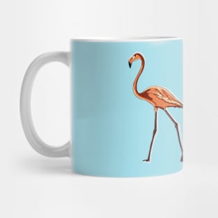 Full-length pink flamingo Mug